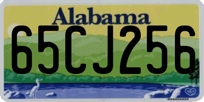 AL license plate 65CJ256