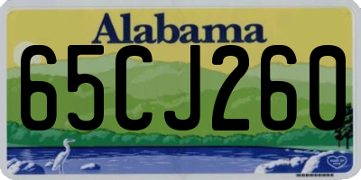 AL license plate 65CJ260
