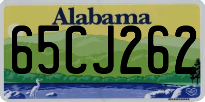 AL license plate 65CJ262