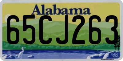 AL license plate 65CJ263