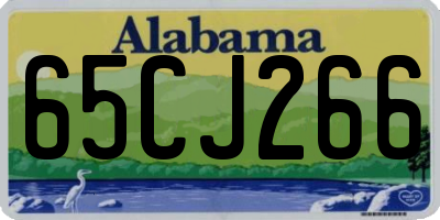 AL license plate 65CJ266