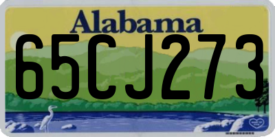 AL license plate 65CJ273