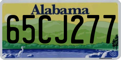 AL license plate 65CJ277