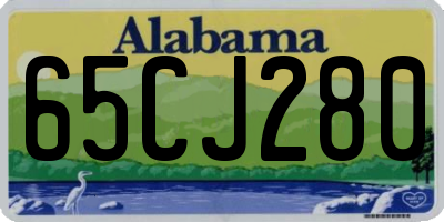 AL license plate 65CJ280