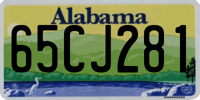 AL license plate 65CJ281