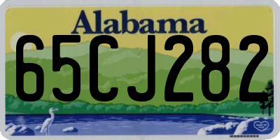 AL license plate 65CJ282