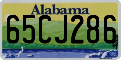 AL license plate 65CJ286