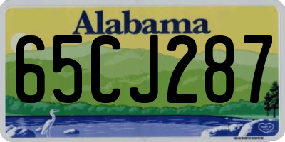 AL license plate 65CJ287