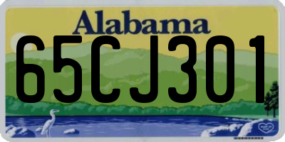 AL license plate 65CJ301