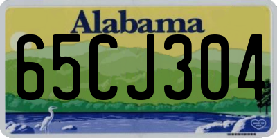 AL license plate 65CJ304