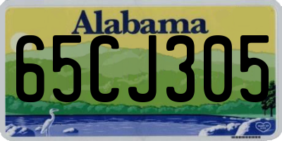AL license plate 65CJ305