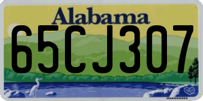 AL license plate 65CJ307