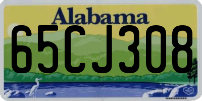AL license plate 65CJ308