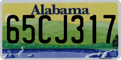 AL license plate 65CJ317