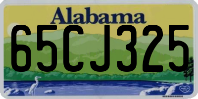 AL license plate 65CJ325