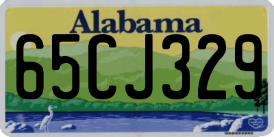 AL license plate 65CJ329
