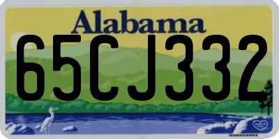 AL license plate 65CJ332