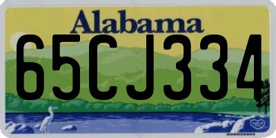 AL license plate 65CJ334