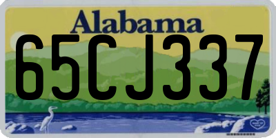 AL license plate 65CJ337