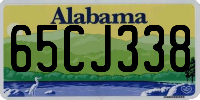 AL license plate 65CJ338