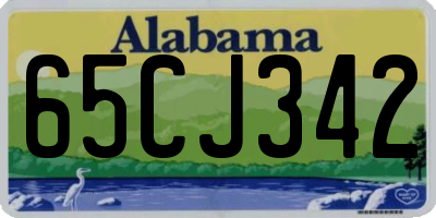 AL license plate 65CJ342