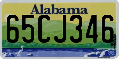 AL license plate 65CJ346