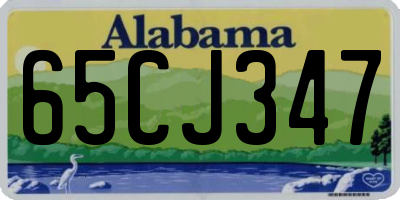 AL license plate 65CJ347