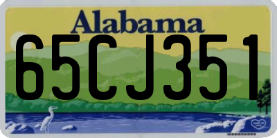 AL license plate 65CJ351