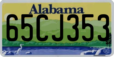 AL license plate 65CJ353