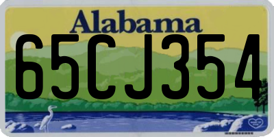 AL license plate 65CJ354