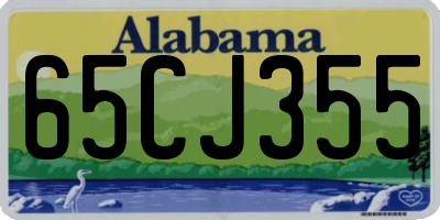 AL license plate 65CJ355