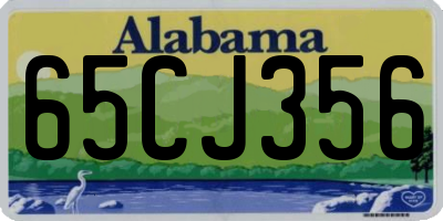 AL license plate 65CJ356