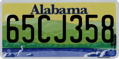 AL license plate 65CJ358