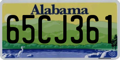AL license plate 65CJ361