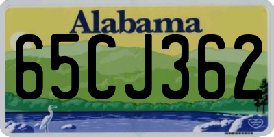 AL license plate 65CJ362