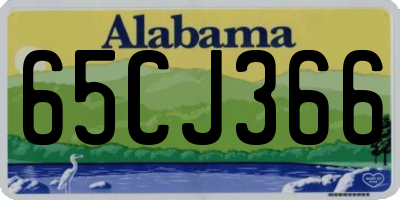 AL license plate 65CJ366