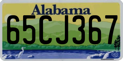AL license plate 65CJ367