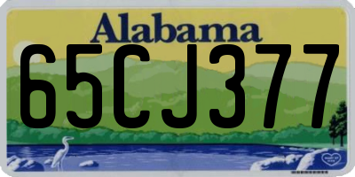 AL license plate 65CJ377