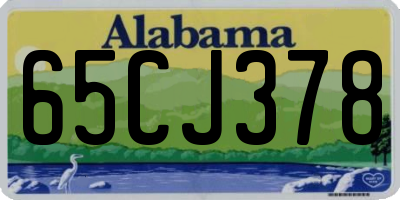 AL license plate 65CJ378