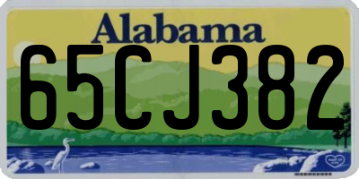 AL license plate 65CJ382