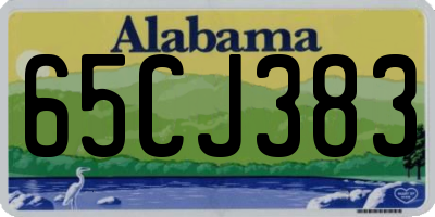 AL license plate 65CJ383