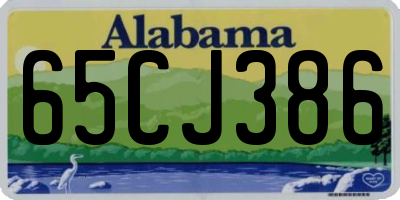 AL license plate 65CJ386