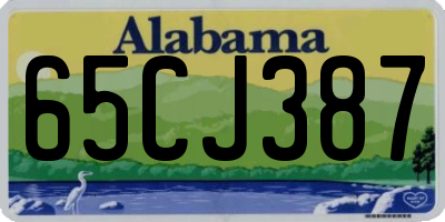 AL license plate 65CJ387