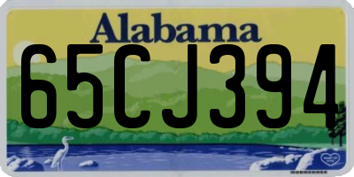 AL license plate 65CJ394
