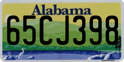 AL license plate 65CJ398