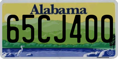 AL license plate 65CJ400