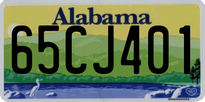 AL license plate 65CJ401