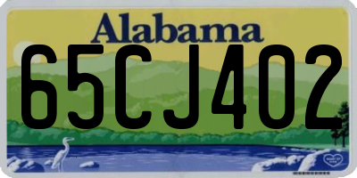 AL license plate 65CJ402
