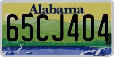 AL license plate 65CJ404