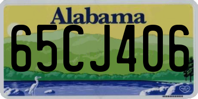 AL license plate 65CJ406
